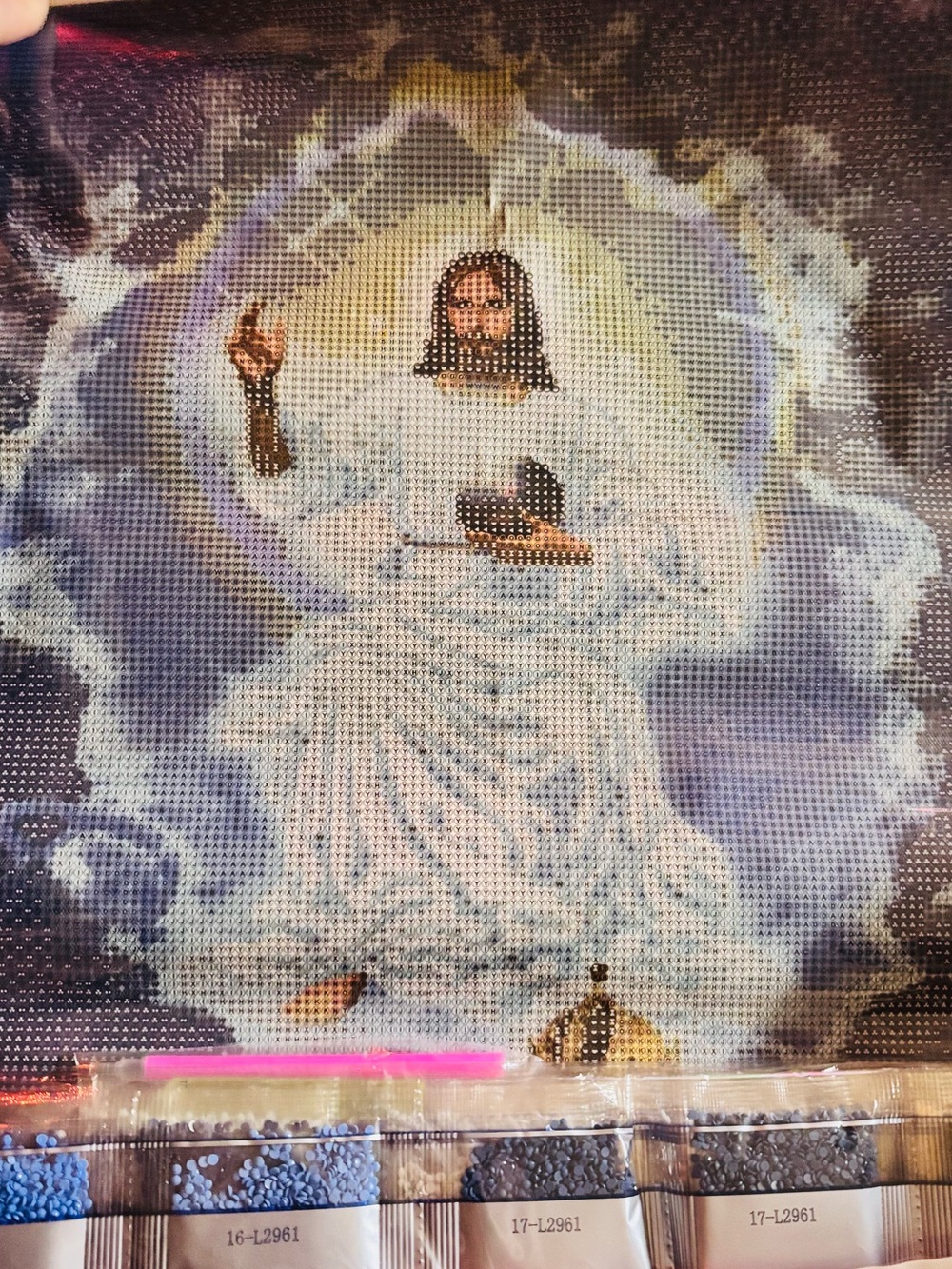 New Jesus in Clouds 16x20" 5D DIY Diamond Art Kit
